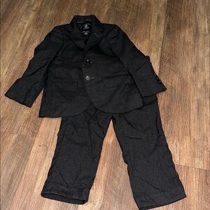 Crewcuts Ludlow Boys Gray Italian Stretch Wool Suit Size 2‎